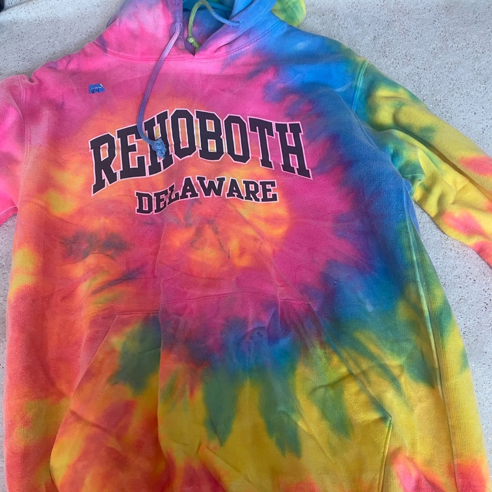 Rehoboth Delaware Tie-Dye Hoodie